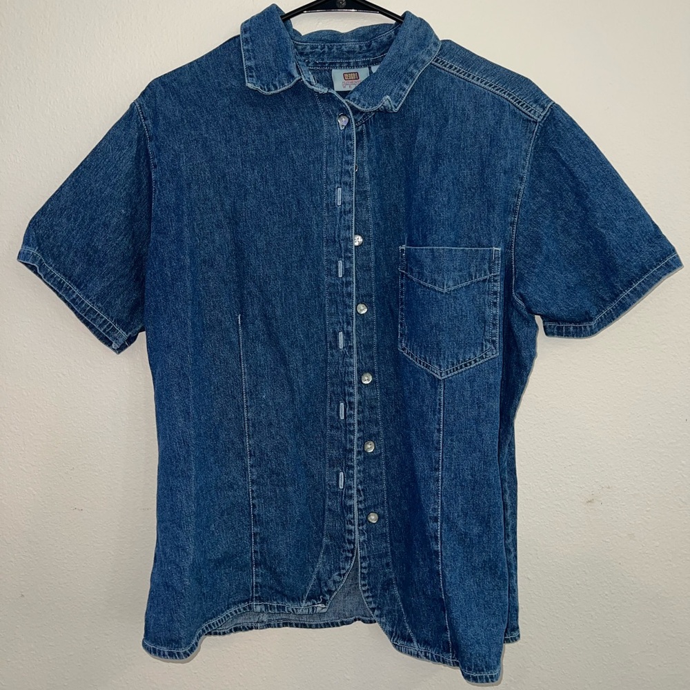 SOLD - Faded Glory Denim Ladies Shirt
